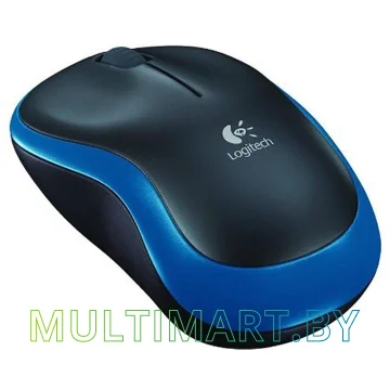 Мышь Logitech M186 (черный/синий) картинка 2
